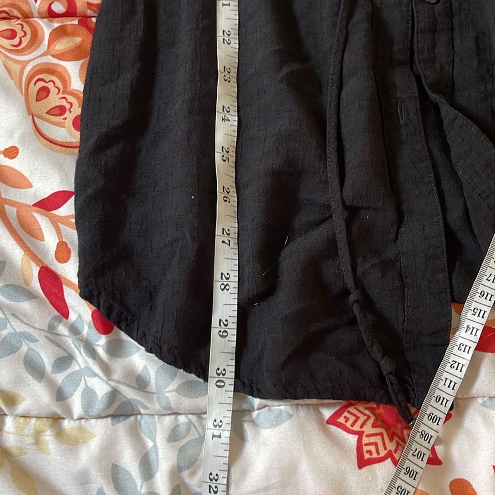 HD in Paris Anthropologie carmina black shirt tunic dress size extra small XS - Picture 6 of 6